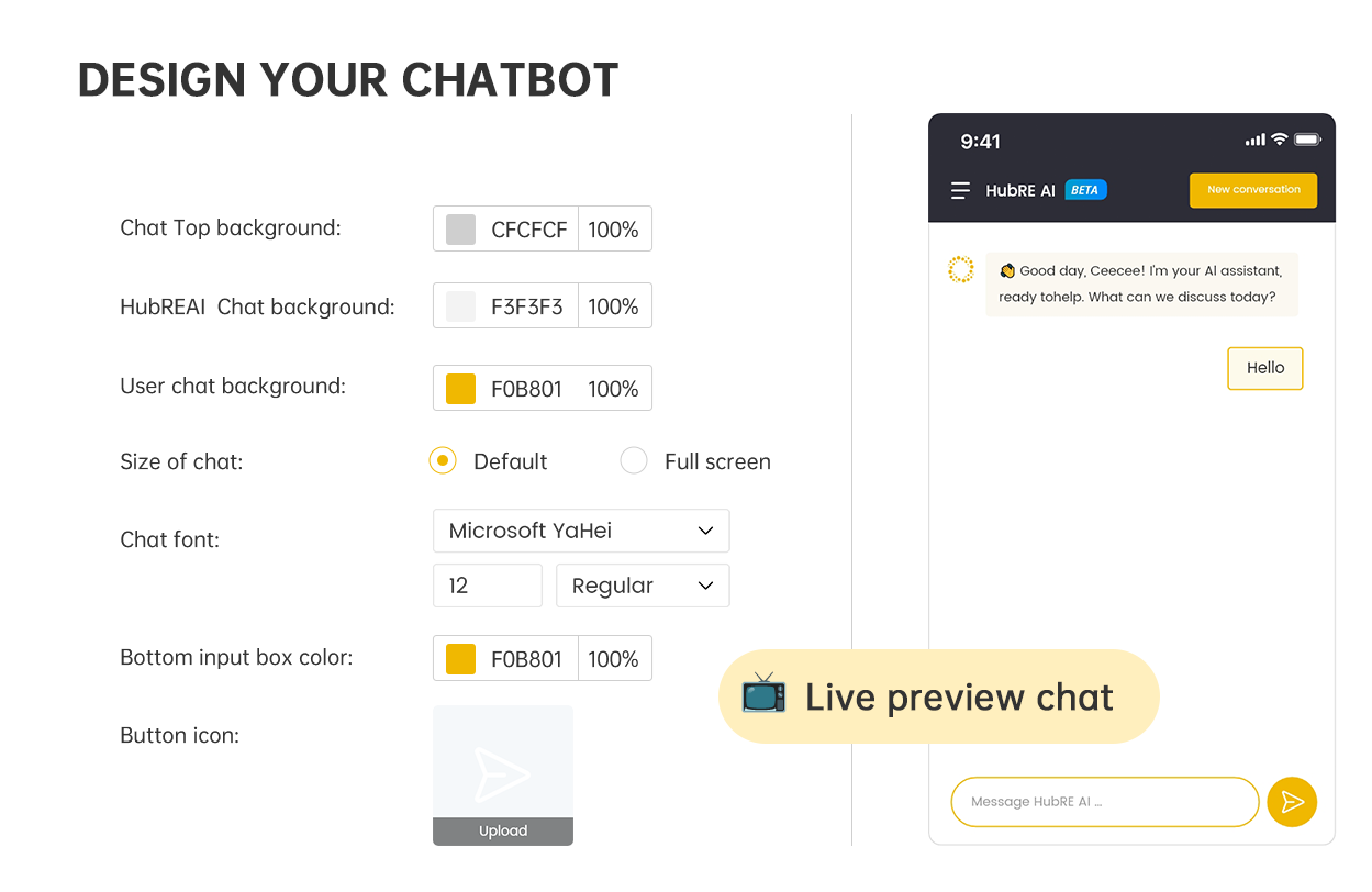 design your chatbot