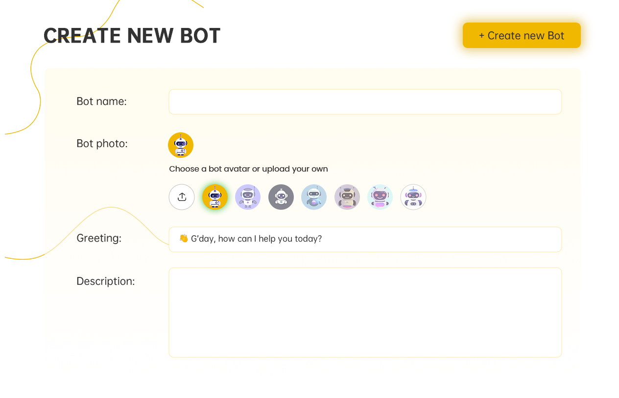 create new bot